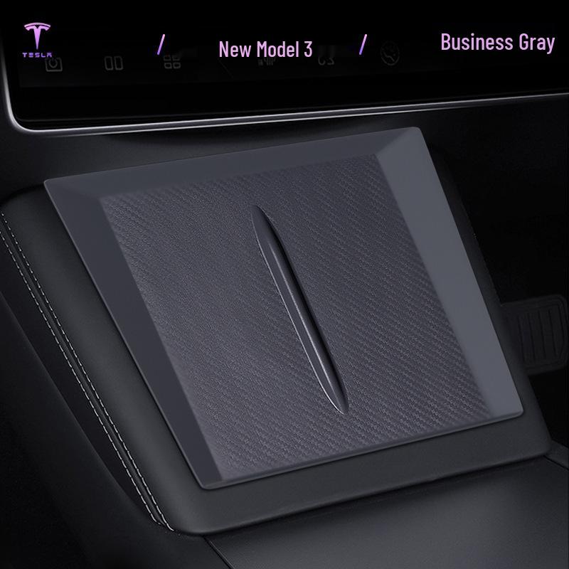 Tesla Model 3/Y Trådløs Lading Sklisikker Silikon Telefonmatte