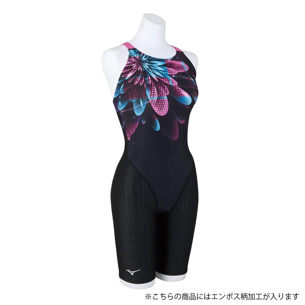 Mizuno Stream Ace Half Suit for Competitive Challenge Size FINA Swimming Approved Women's (Masters Back) Swimming, Swimmer, Masters, N2MG2742, M,