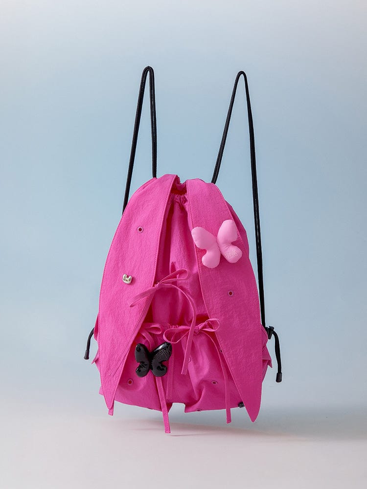 NewJeans X COLLER Rabbit String Bag (Fuchsia Pink)