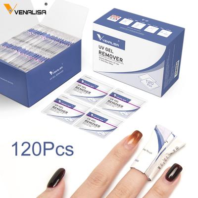 120pcs Nail Wraps Super Gel Remover Foil Wrap System UV Gel Polish Wrap Acrylic Cleaner