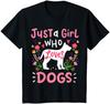 Dog Just A Girl Who Loves Dogs Gift For Dog Lovers Youth Unisex T-shirt