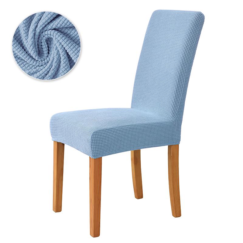 Polar Fleece Dining Chair Covers Stretch Removable Washable Chair Slipcover Big Elastic Chair Cover For Dining Room Home Decor