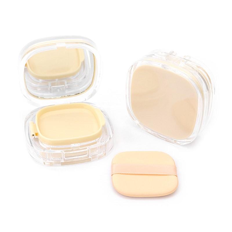 Air Cushion Foundation DIY Box Mini Cute Empty Puff Box Portable Mirror For BB Cream Cosmetic Makeup Case Container With Sponge