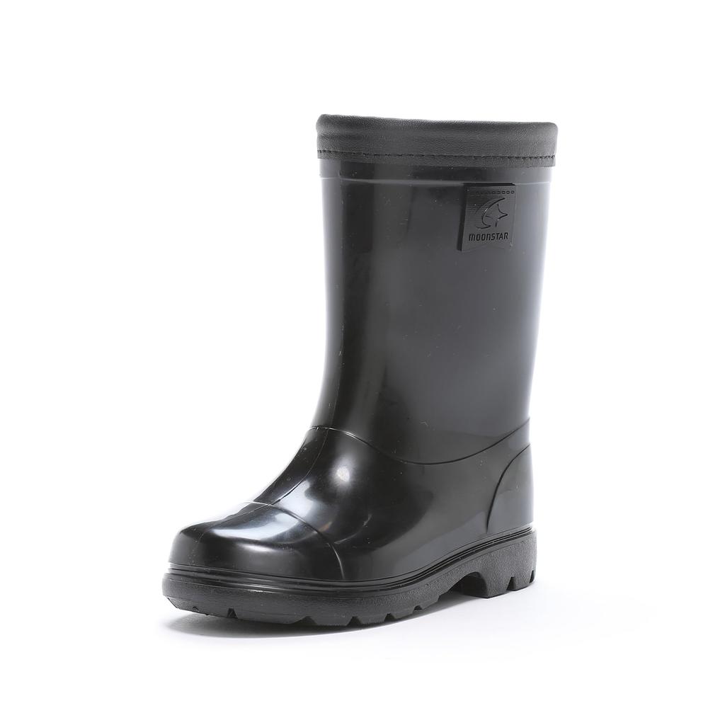 Moonstar RB C65 Kids' Rain Boots, Made in Japan, T-Black, 20.0 cm, 2E