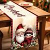 Santa Claus Christmas Table Runner Merry Christmas Decoration for Home 2026 Xmas Party Table Decor Navidad Noel New Year 2026