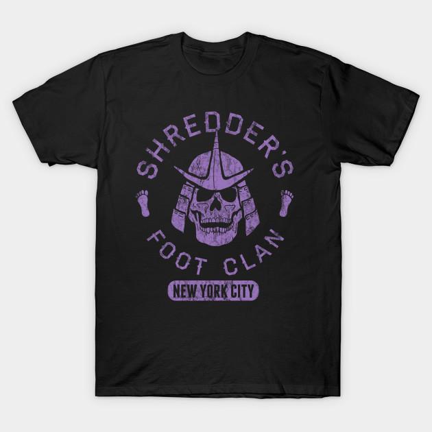 Men Black Print T-shirt Bad Boy Club: Shredder S Foot Clan No-Cut Transfer Paper Print Cotton Tshirt M чёрный