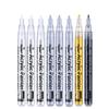 6Pcs/set 4 Colors (Black/White/Gold/Silver) Acrylic Paint Markers Pen,0.7mm Extra Fine for Ceramic, Metal, Paper, Drawing, DIY