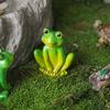 Mini Garden Frog Ornament Cartoon Micro Landscape Decoration Frog Figurines  Bonsai