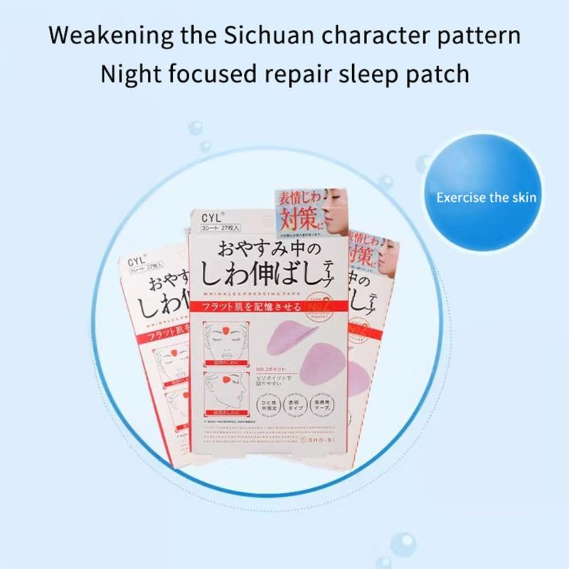 12/24/27Pcs Thin Face Stickers Facial Line Wrinkle Sagging Skin Lift Up Tape Frown Smile Lines Forehead Anti-Wrinkle Patches