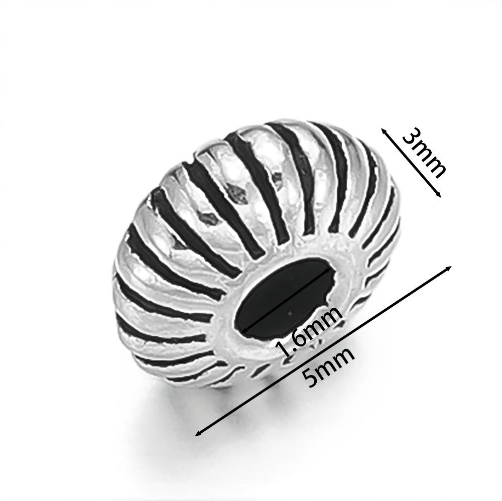 1pcs/lot 925 Sterling Silver Various Shape Silver Color Beads For DIY Jewelry Necklace Bracelets Making Supplies Accessories