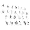 26Pcs 26 English Alphabet Letters Charms Pendants Diy Handmade Jewelry Craft