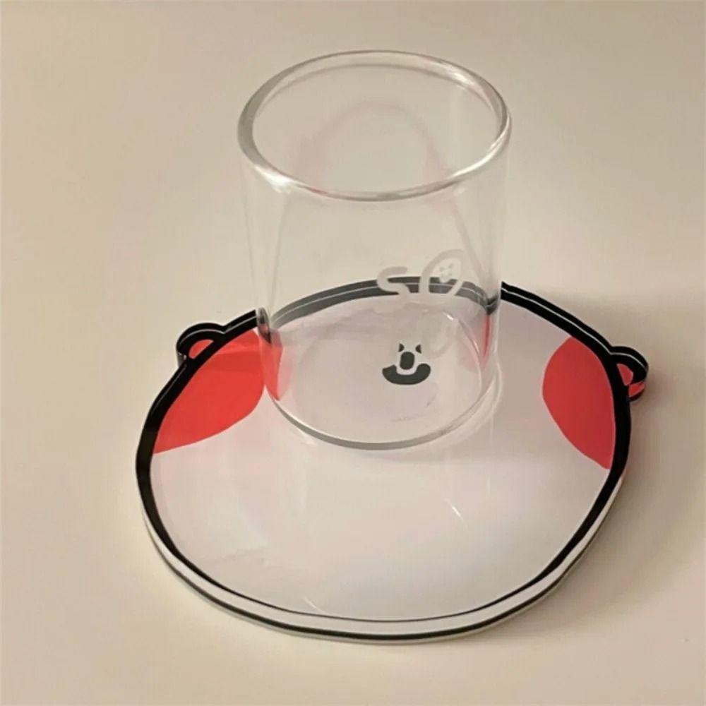 Acrylic Heat Insulation Pad Cartoon Tea Cup Mat Ins Coaster  Home
