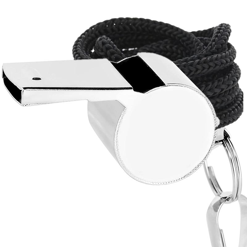 

Outdoor Survival Whistle High Quality Stainless Steel Black Rose Golden Whistle Hanging Neck Sports Whistle Lifeguard Whistle серебряный