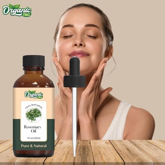 Bio Zing Rosmarin Ätherisches Öl Rein & Natürlich für Haut, Gesicht, Haarpflege, Aromatherapie, Diffusor, Spülung - 30ml
