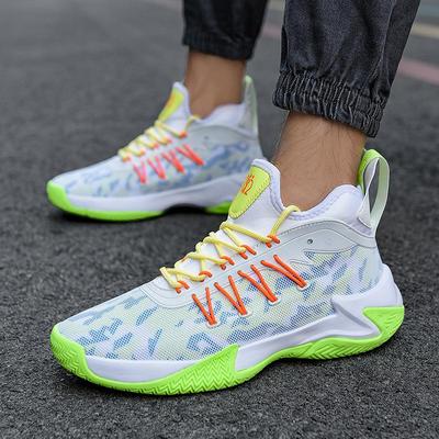 Basketball Shoes Men's Shoes Popular Summer Mesh Breathable Student Running Shoes Soft-soled Shoes Sneakers Low-top Non-slip Sneakers