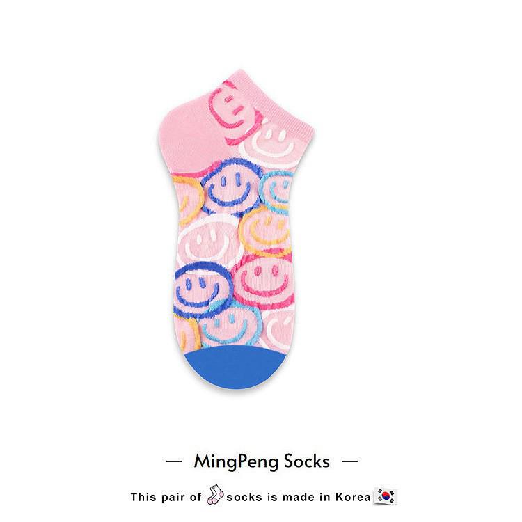 

Женские хлопковые носки до середины икры с тиснением в виде смайлика - Милый корейский студенческий стиль One Size (Fits 35-40)