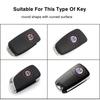 B5 Cars 2025 Hot For Volkswagen 5/10Pcs 14mm Aluminium Metal Car Styling Remote Key Stickers For Volkswagen GTI R-Line R Polo Go