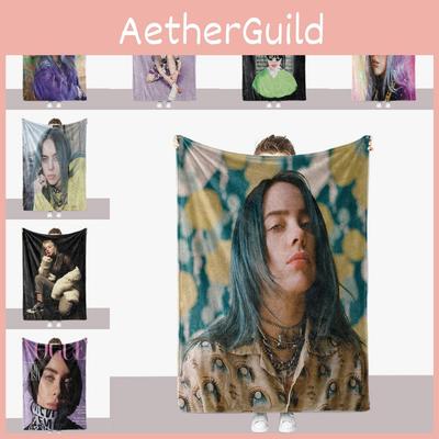 Thick Billie Eilish Blanket Double Sided Fuzzy Blanket Bedroom Lounge Supplies