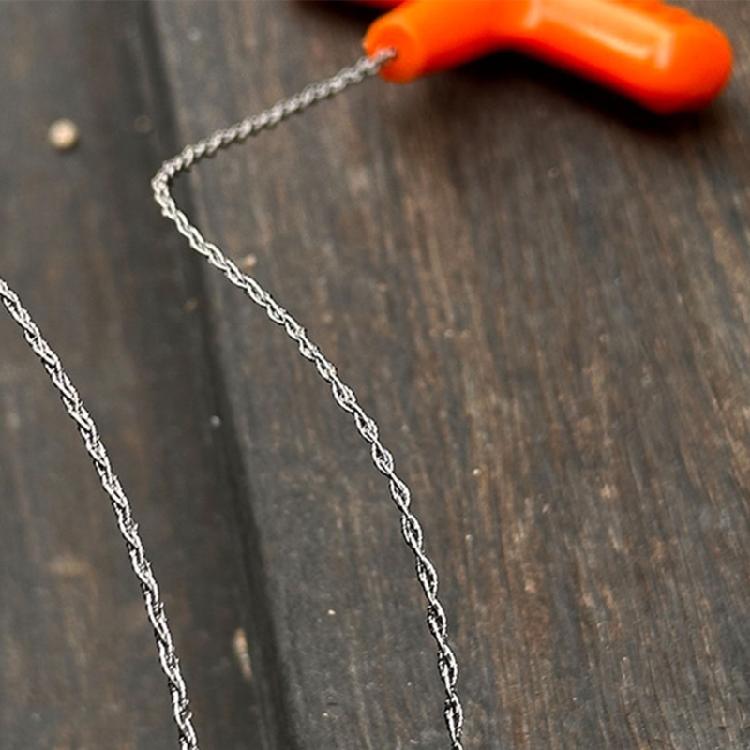 Emergency Steel Wire Handsaw Twin Pack Outdoor Cutting Tool For Campfires Preparation And Trail Maintenance