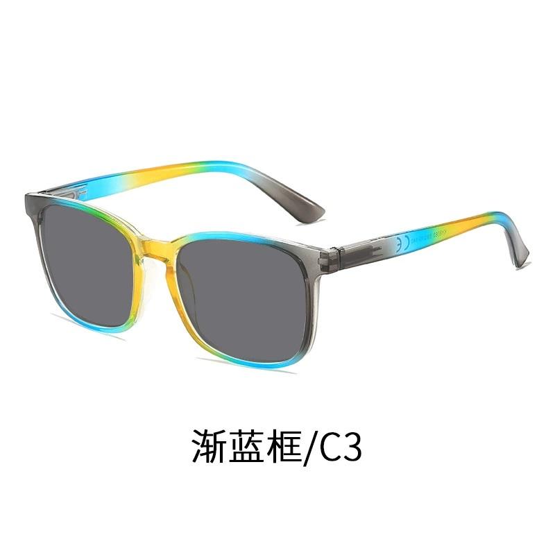 

Fashion Square Sunglasses Men Women Vintage Gradient Rainbow Sunshades Fishing Driving for Man Lady Sun Glasses UV400 as shown