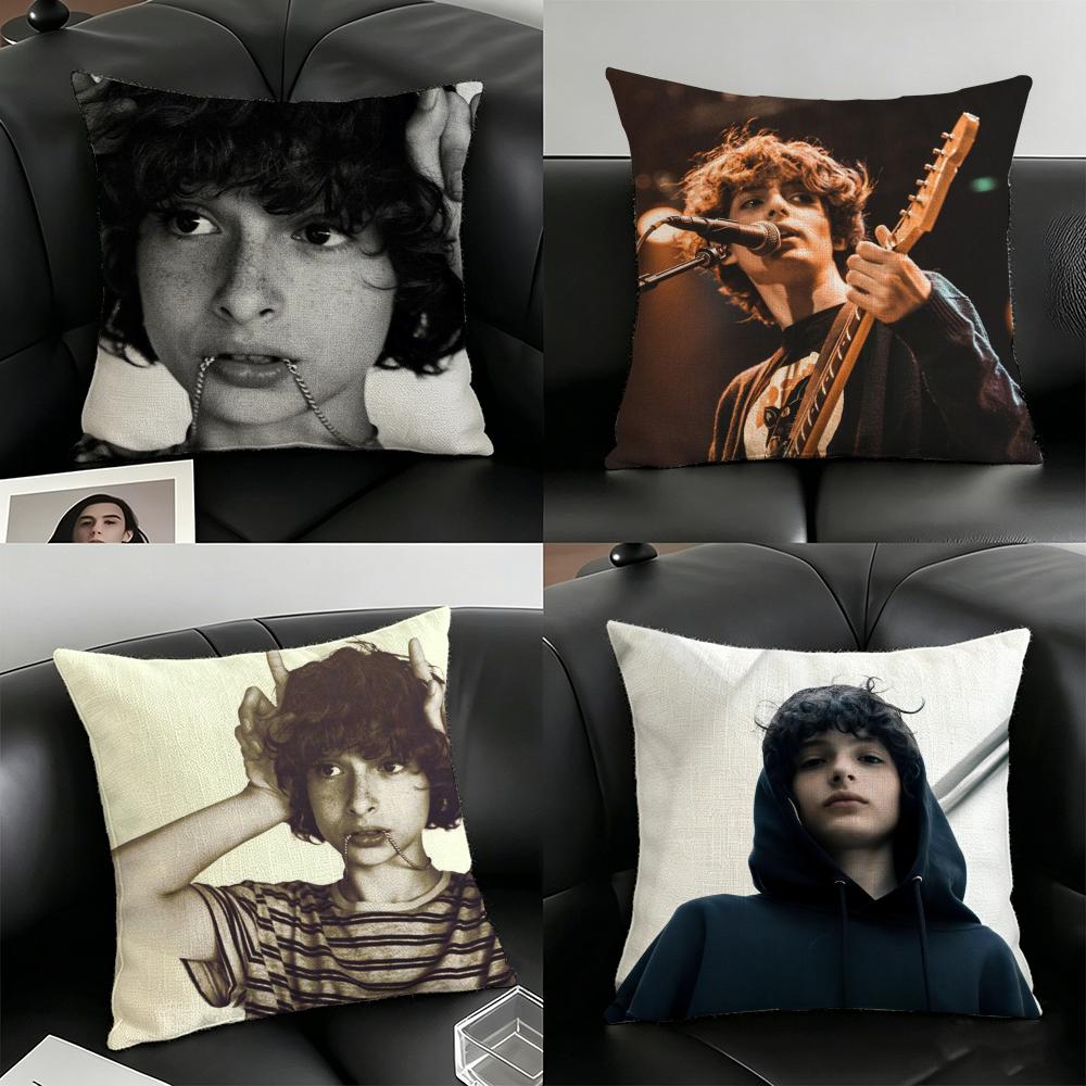 Finn WWolfhard Actor Pillow Case Linen Pillow Covers Cover For Couch Living Room Bench Patio Floor Linen Home Decor