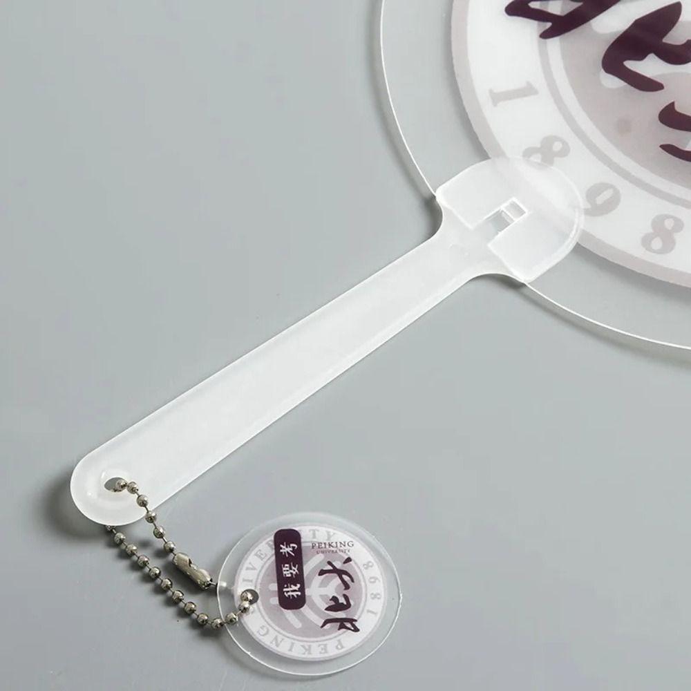 10Pcs Portable Hand Fan Handle Transparent Kindergarten Fan Handle  Fan Handle Replacement