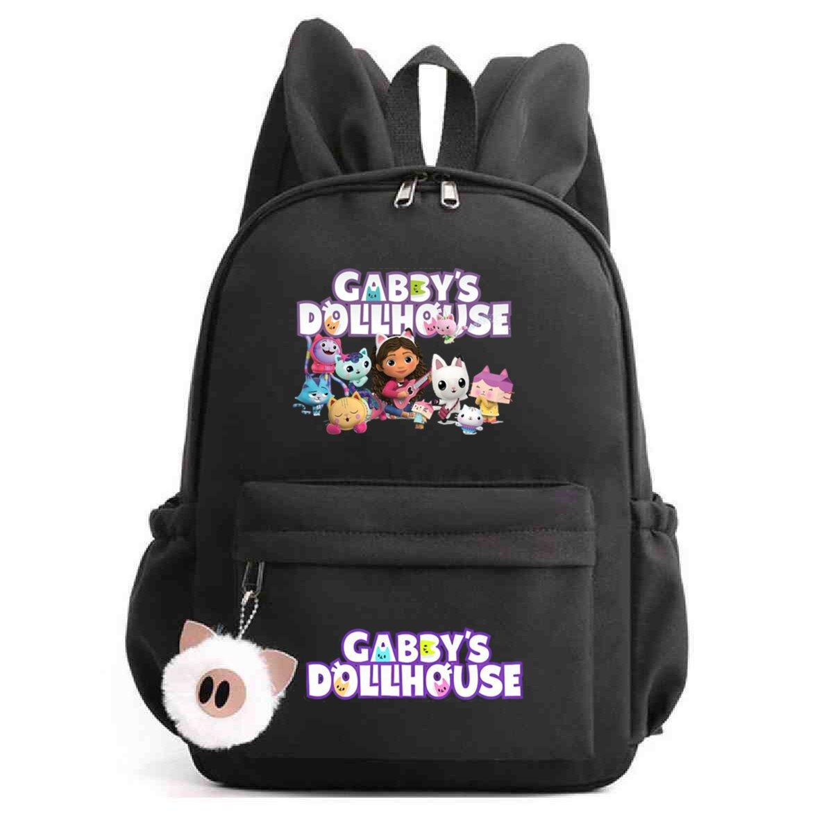 

Анимационный принт, повседневный рюкзак, школьный ранец для учеников начальной и средней школы, новый рюкзак с кроличьими ушками No specification