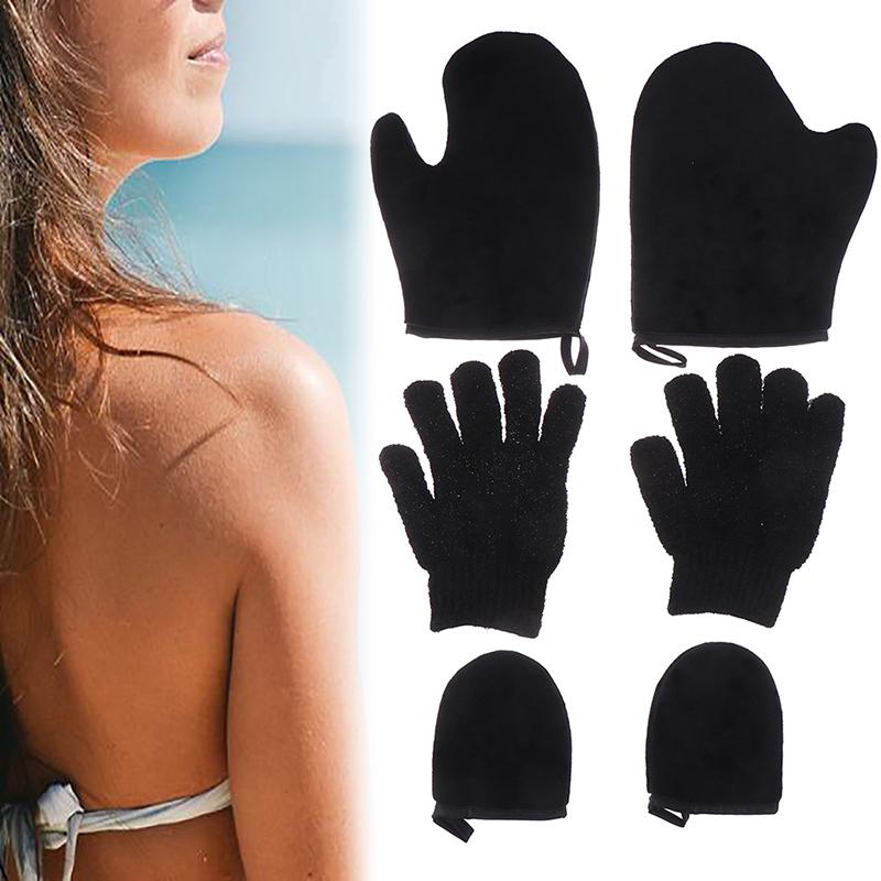 3 Stück Körperreinigungshandschuh Wiederverwendbarer Körper Selbstbräuner Applikator Bräunungshandschuhe Creme