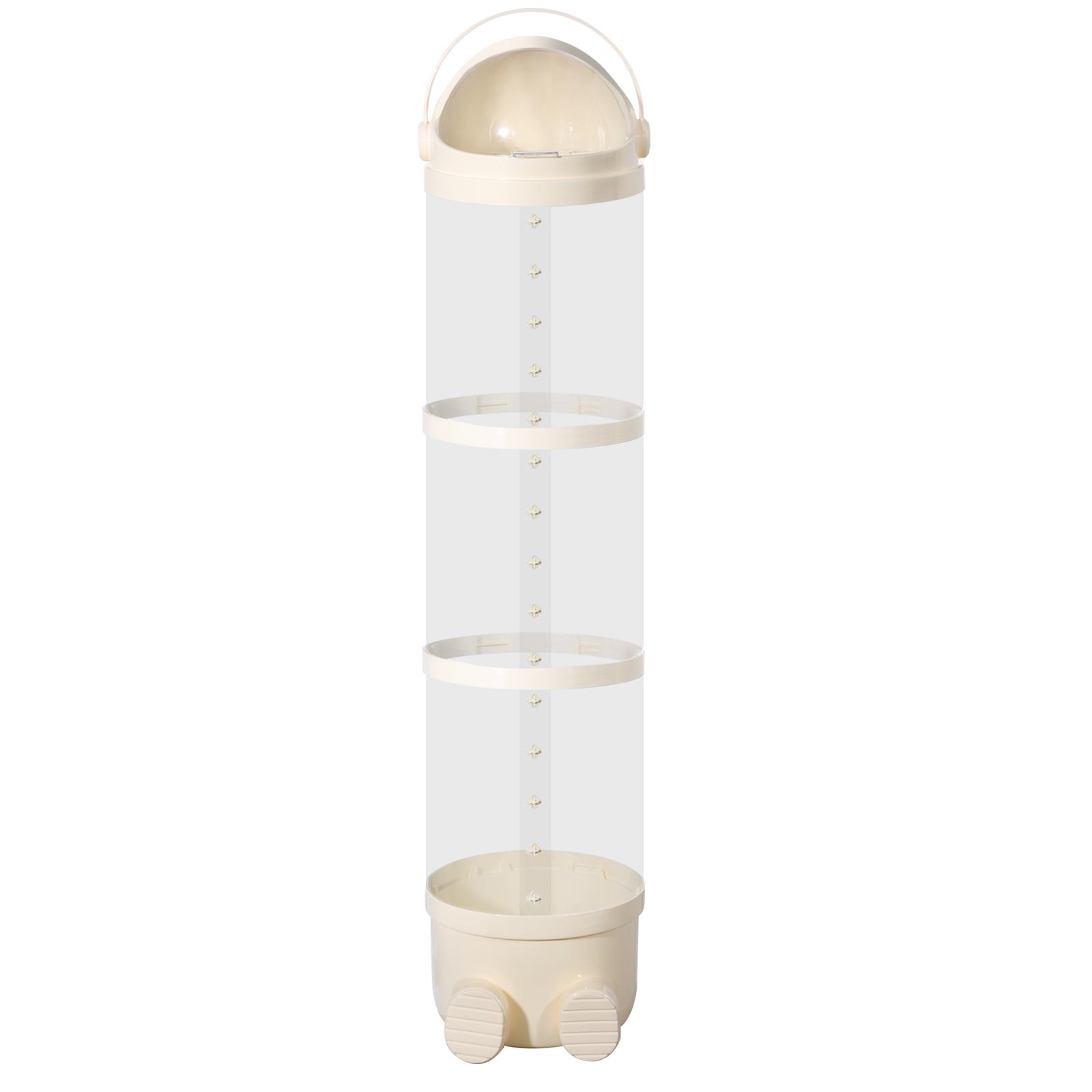 Большая вместительная корзина для хранения кукол, многофункциональная бочка для хранения кукол, легко перемещаемая пластиковая корзина для детской игровой комнаты 130 белый