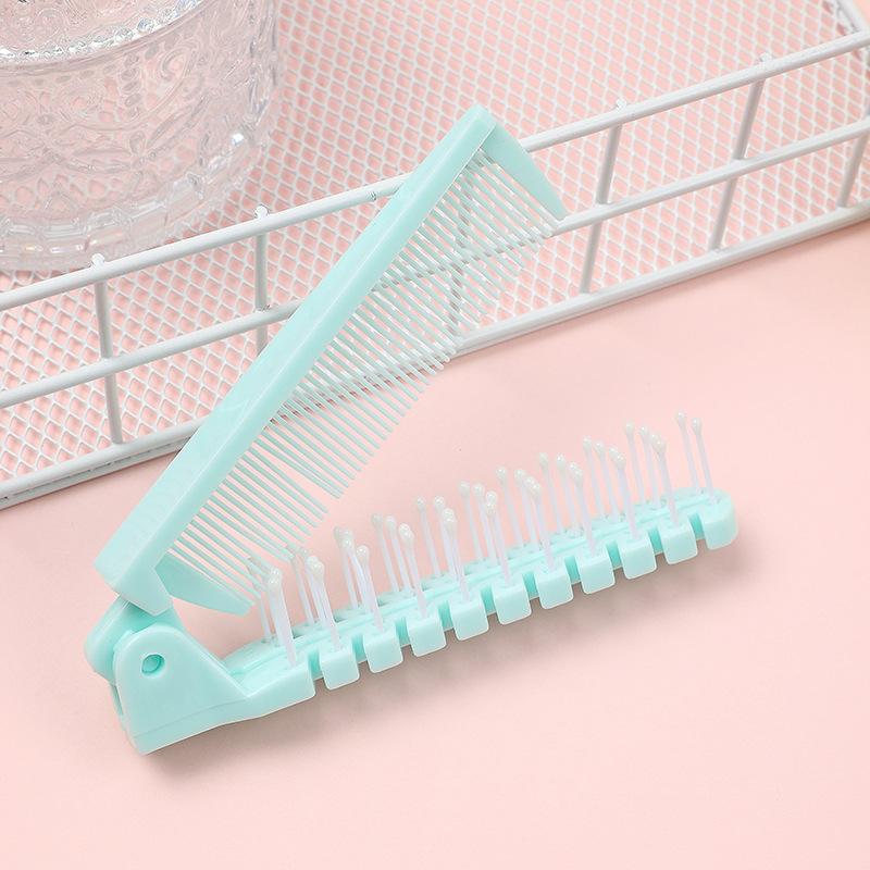 1Pcs Simple and Anti Static Plastics Portable Home Outdoor Hair Comb for Hair Accessories Multi Color Folding Hair Comb