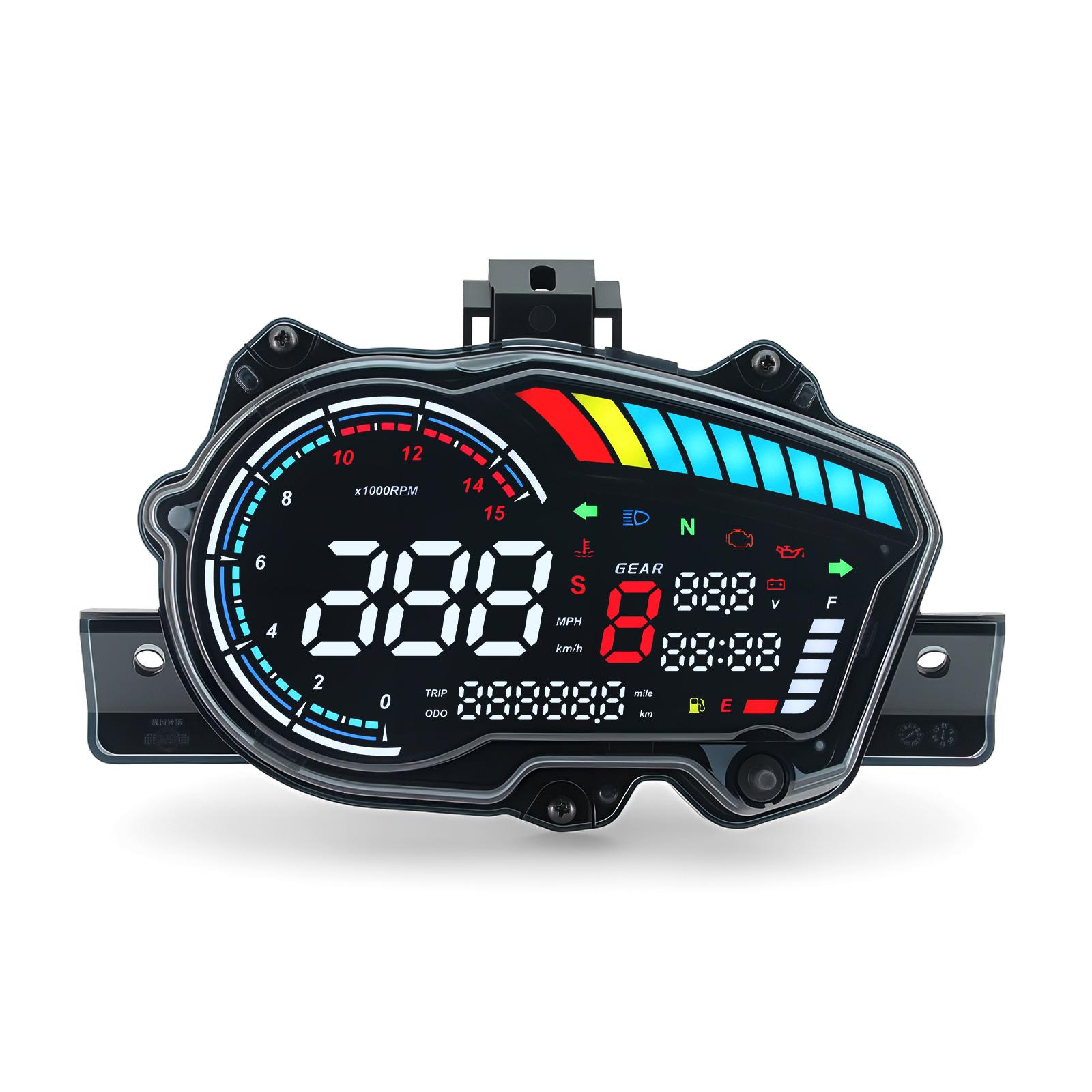 

LED Motor Speed Gauge Motorcycle Digital RPM Tachometer Gear Clock Display For YAMAHA Y15 Y15ZR V1 Speedometer Dashboard