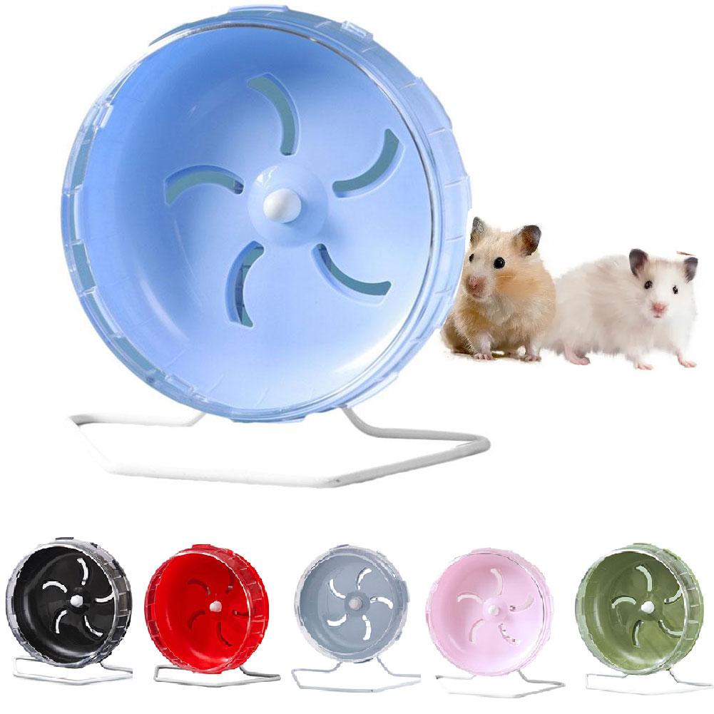 Hamster Exercise Wheel Pet Running Wheel Cage Small Rodent Mice Silent Jogging Play Toys Animals Rat Brackets Accessories