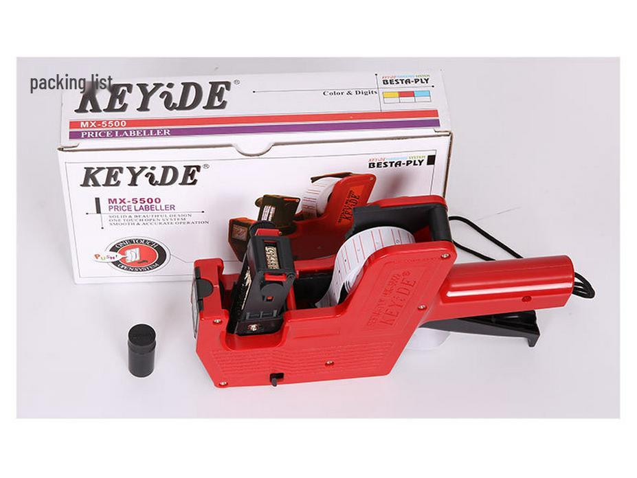 Single Row Price Labeler with Manual Gun and Currency Labels