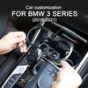 ABS Carbon Fiber Sticker Gear Shift Water Cup Holder Panel Cover For BMW 3 Series G20 G28    Interior Accessories