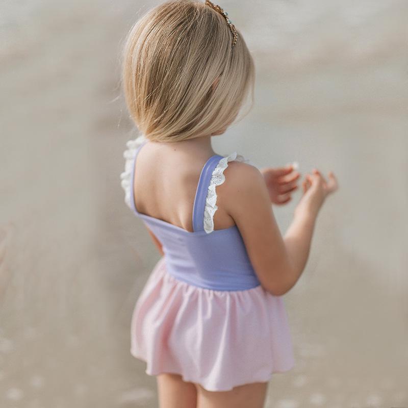 2026 Girls' Disney Princess One-Piece Swimsuit: Cinderella, Snow White & Rapunzel Design
