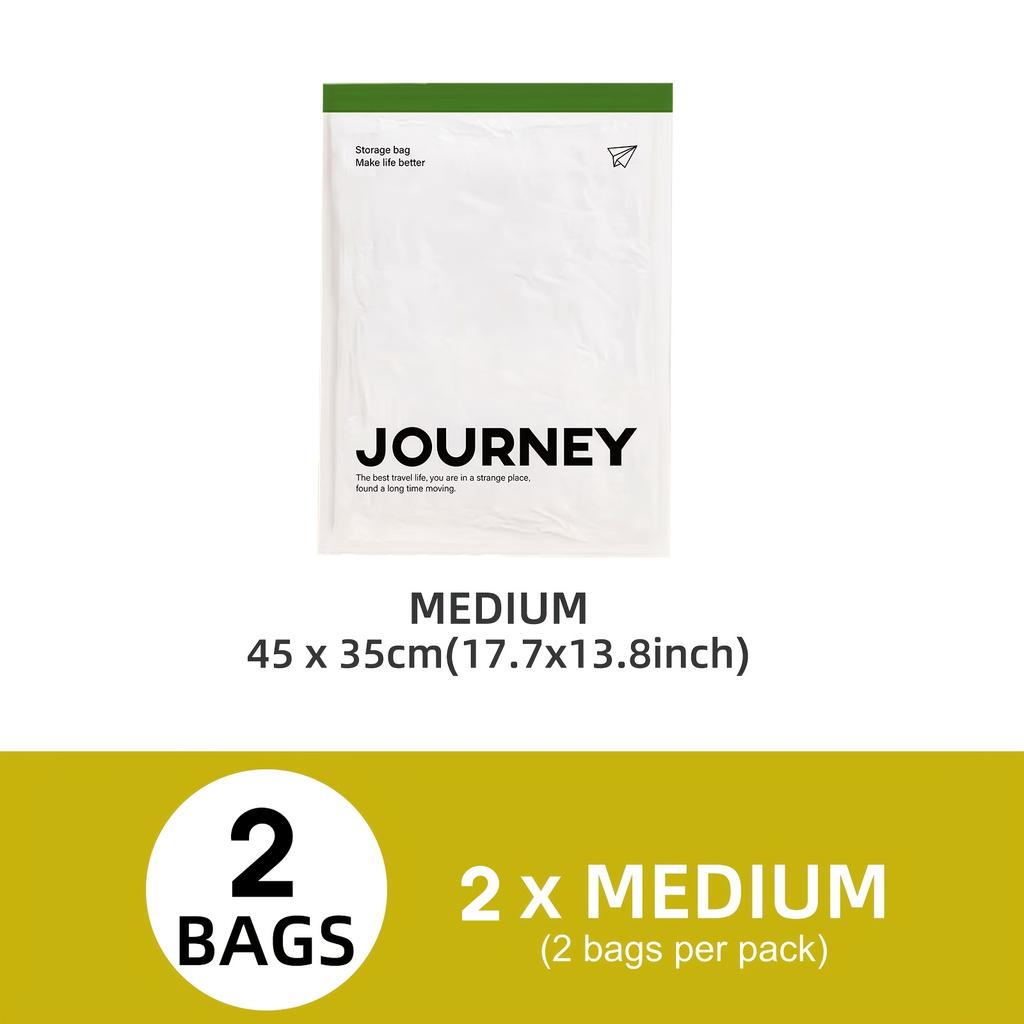 2 Pack Roll Up Compression Bags Reusable Vacuum Storage Bags for Travel Organizer Saving Space In Suitcase No Pump Required 2025