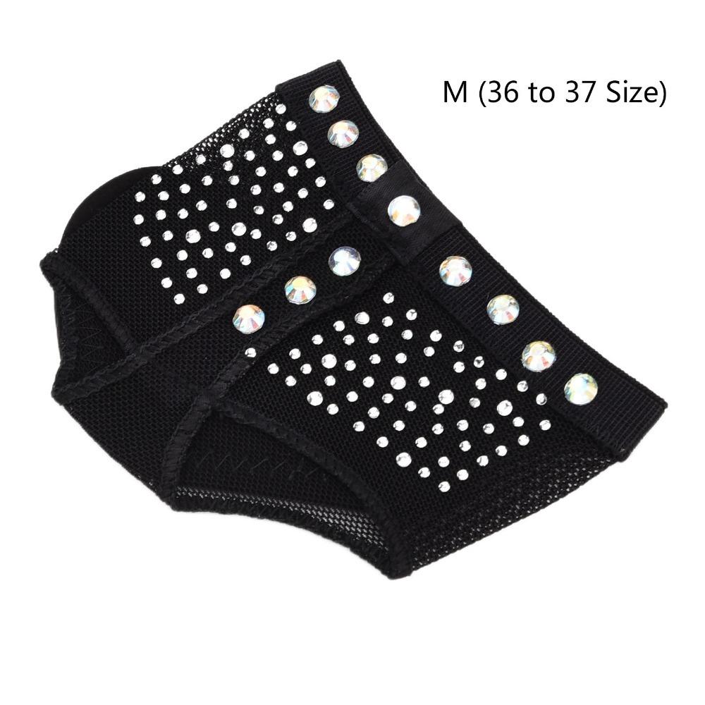 2pcs Black Ballet Dance Shoes Soft Elastic Dance Toe Pad Dance Paws Pad Ballet Practice M36~37