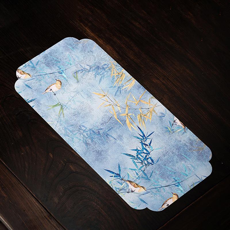 Chinese-Style Retro Zen-Inspired Double-Sided Waterproof And Non-Slip Tea Table Mat, Dry Brewing Mat, Long Table Runner