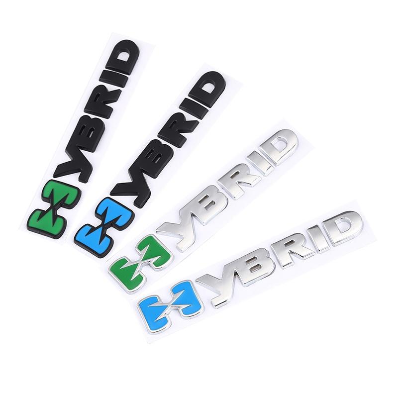 Autoaufkleber HYBRID-Logo-Emblem Chrom-Abzeichen-Aufkleber für Auto-Styling-Aufkleber
