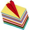 OFIXO 100 Pcs A4 Sheets Square Double Sided 5 Colored Origami Folding Lucky Wish Paper DIY Craft