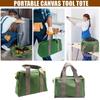 652F Wide Mouth Canvas Tool Waterproof Storage Canvas Tool Bag For Mechanics Plumbers Electricians