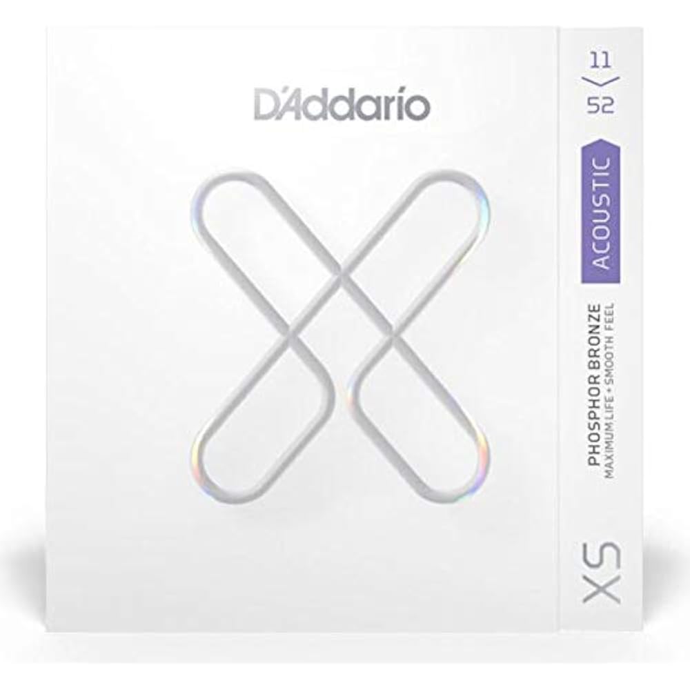 [Set of 2] D Addario XSAPB1152 Phosphor Bronze Acoustic Guitar Strings [11-52] Coated Strings