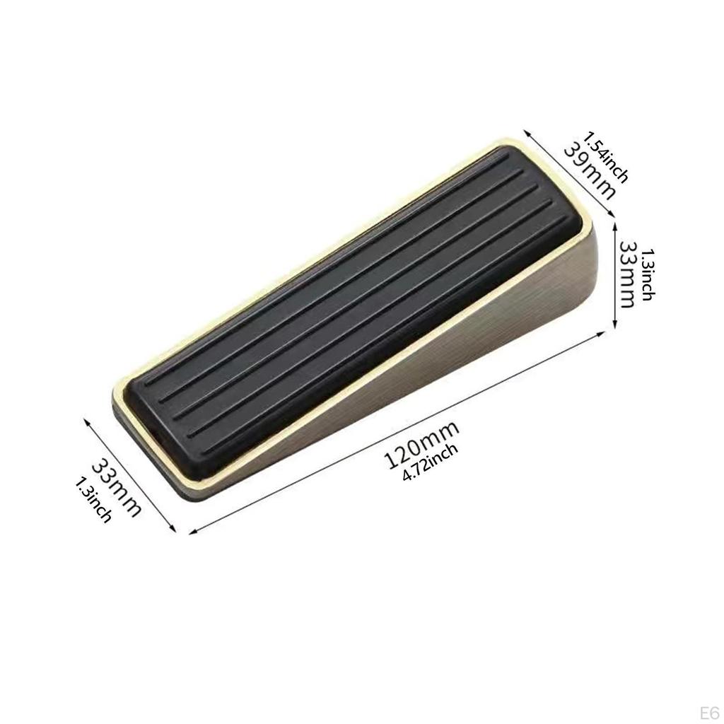 Bottom Door Stopper, Floor Holder for Wall and Carpet, Wedge Hotel Bedroom