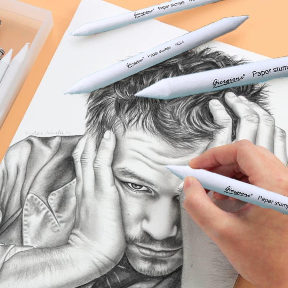 7Pcs/Set Painting Art Blenders Sandpaper Pencil Art Supplies Sketch Drawing Smearing Pen  Enthusiast