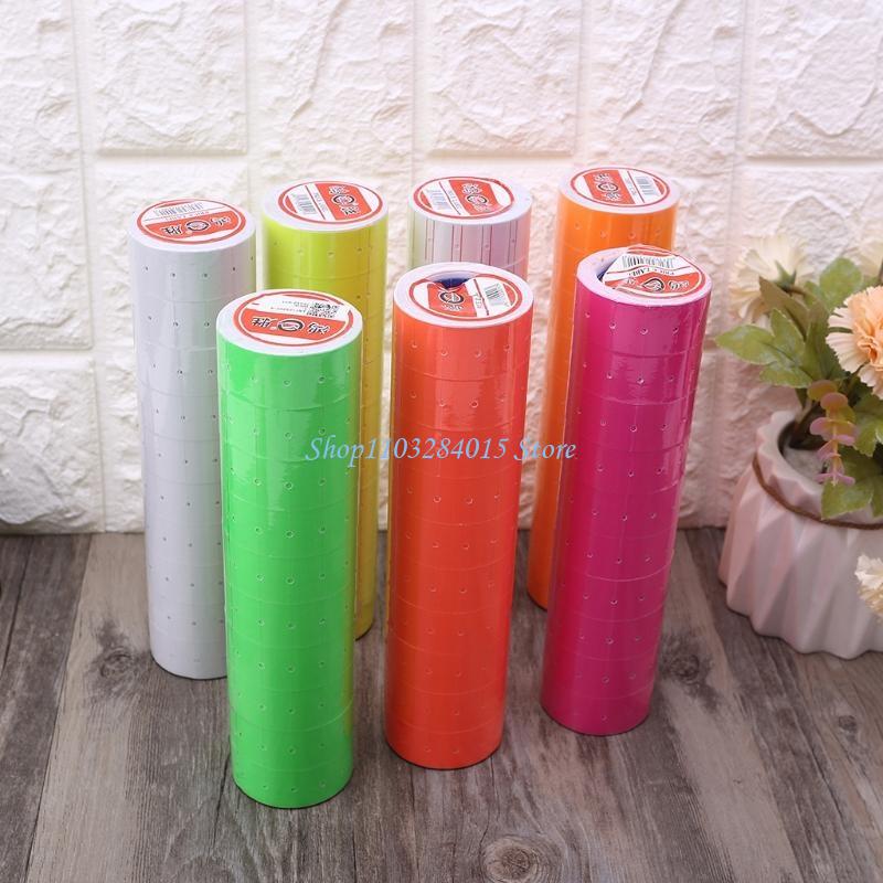 R6FF 10 Rolls Single Price Labels for Mx-5500 Labeller Labels Tape Roll Set