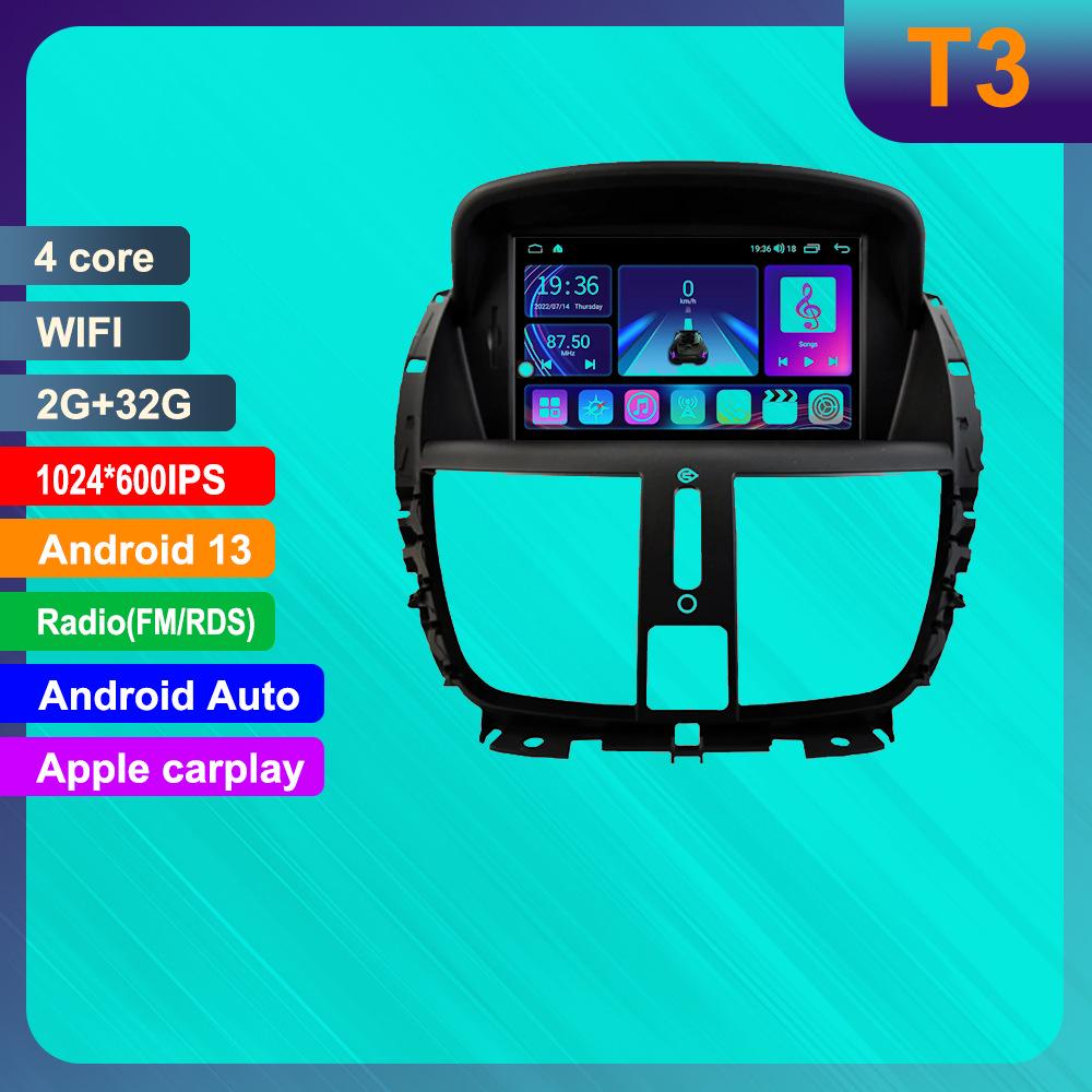 

7-inch HD Screen Android Car GPS with MP5 Bluetooth & CarPlay for Peugeot 207CC