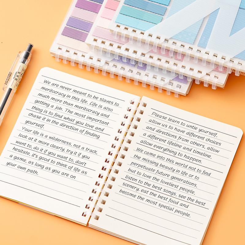 Multi-Functional Sticky Note Book with Tabs and Lined Pages