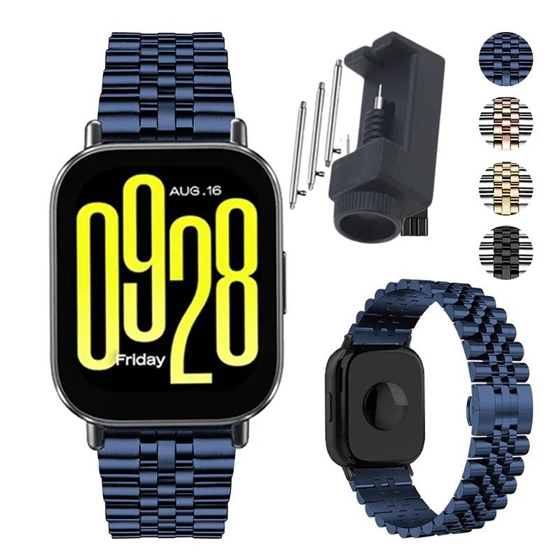 22mm Metal Strap for Redmi Watch 5 Lite Stainless steel Bracelet Watchband for Redmi Watch 5 Active Luxury Bracelet Belt Correa