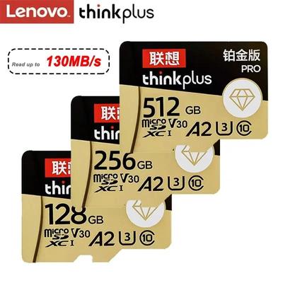 Lenovo Micro SD Card 128GB 64GB Up To 130M SD Memory Card U3 4K V30 A2 TF Card 256GB Flash MicroSD Card Electron Product PC