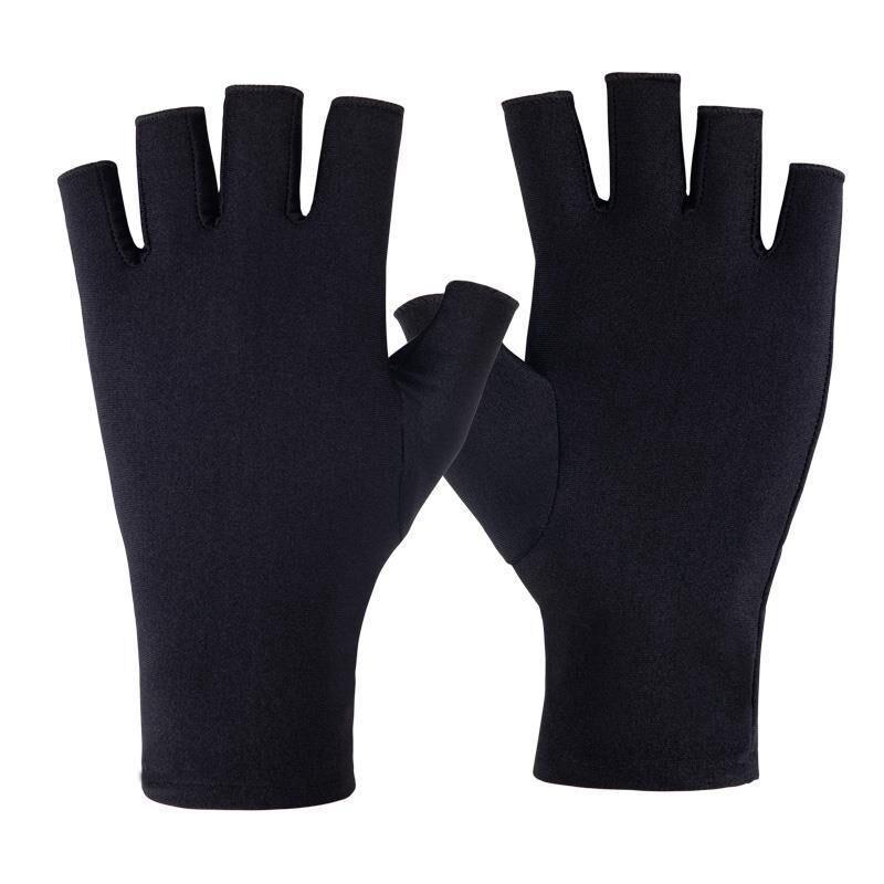 Half-finger Gloves Anti-ultraviolet Driving Gloves Summer Thin Semi-Finger Stretch Ice Silk Sunscreen Gloves